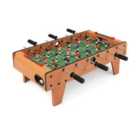 Costway Wooden Table Football Set with Footballs for Adults and Kids