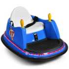 COSTWAY Kids Ride-On Bumper Car with Colorful Flashing Lights and Music-Blue