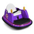 COSTWAY Kids Ride-On Bumper Car with Colorful Flashing Lights and Music-Purple