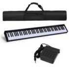 COSTWAY Portable Electronic Piano 88 Keys Suitable for Children Over 3 Years Old-Black