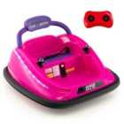 COSTWAY Electric Bumper Car with Remote Control for Kids-Pink