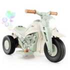 COSTWAY 6V Electric Kid Ride on Motorcycle with Bubble Maker-Beige