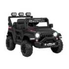 COSTWAY 12V Kids Ride on Truck with Remote Control and Wireless Connection-Black