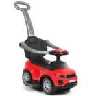 COSTWAY 3 in 1 Ride on Push Car Stroller Sliding Walking Car-Red