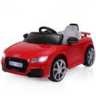 COSTWAY Licensed Audi TTRS 12V Battery-Powered Vehicle with 2 Motors MP3 music-Red