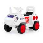 COSTWAY 6V Kids Ride on Car Electric 4-Wheeler for Kids with Music-White & Red