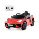 COSTWAY 12V Electric Kids Ride On Car with Remote Control and Lights-Red
