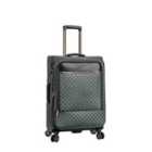Snowball Corringham Medium Soft Shell Suitcase In Grey