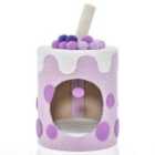 COSTWAY Bubble Tea Cat Tree Tower with Scratching Post-Purple