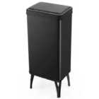 Costway 50L Stainless Steel Trash Can Automatic Motion Sensor Garbage Bin-Black