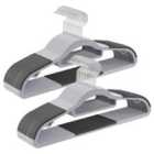 Songmicshome 30 Pack Coat Hangers, Heavy Duty Plastic Hangers with Non-Slip Design, Grey