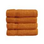 Allure Bath Fashions Zero Twist Egyptian Cotton Pack of 4 Face Cloths - Caramel