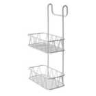 Blue Canyon 2 Tier Over Shower Screen Caddy White