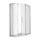 Hudson Reed Apex 900 X 800Mm Offset Quadrant Enclosure - 8Mm Glass - Polished Chrome