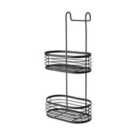 Blue Canyon 2 Tier Over Shower Screen Caddy - Black