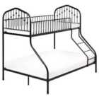 Beliani Bunk Bed Metal Chamonix 90/140 X 200 Cm Black