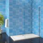 AICA Bathrooms Wet Room Shower Screen Walk In Shower Enclosure 8Mm Easy Clean Nano Glass 1200X1900Mm Height
