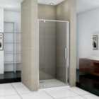 Aica Bathrooms 1000X1850Mm Pivot Shower Enclosure Glass Screen Door
