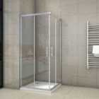 Aica Bathrooms Corner Entry Shower Enclosure Screen Door 700X700X1850Mm
