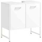 HOMCOM Bathroom Under Sink Cabinet for Basin without or with Pedestal White
