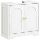 HOMCOM Modern Under Sink Cabinet for Basin without or with Pedestal, White