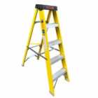 Titan En131-2 Professional Glassfibre Swingback Stepladder 5 Tread