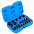 Costway 16pcs Impact Brake Caliper Socket Set with Engines and Hubs of Most Car Brands-Blue