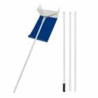 Costway Roof Rake Snow Removal Aluminum Snow Roof Rake with 624 Max Length