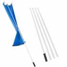 Costway Snow Roof Rake with 4 Section Pole Wheels and Anti-slip Handle
