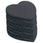 Argon Tableware Heart Slate Placemats - 25cm - Pack of 24