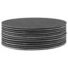 Argon Tableware Linea Round Slate Placemats - 30cm - Pack of 12