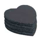 Argon Tableware Heart Slate Placemats - 25cm - Pack of 12
