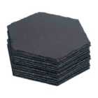 Argon Tableware Hexagon Slate Placemats - 30cm x 26cm - Pack of 12
