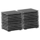Argon Tableware Linea Square Slate Coasters - 10cm - Pack of 24