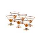 Rozi Glam Collection Copper Dessert Bowls (Set of 6)