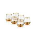 Rozi Glam Collection Gold Tumblers (Set of 6)