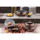 Rozi Alize Collection 7-Piece Non-Stick Granite Cookware Set (Copper)