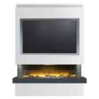 Adam Sahara Pre-Built Panoramic Media Wall 5 with TV Recess