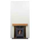 Acantha Pre-Built Stove Media Wall 1 with OKO S1 Bio Ethanol Stove in Charcoal Grey
