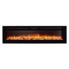 Adam Orlando Inset / Wall Mounted Electric Fire, 72 Inch