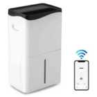 COSTWAY Portable 50L/Day Dehumidifier with App and Wifi for Home Damp-White