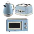 Ariete Vintage 1.7L Jug Kettle & 4 Slice Toaster Blue