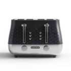 Morphy Richards Cassini 4 Slice 4 Slot Toaster Black