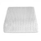 Allure Bath Fashions Super King Size Waffle Throw Bedspread 250 x 260cm - White