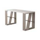 Decortie Working Desk 60X137X75Cm Particleboard White