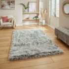 Polar Plush Light Grey Soft Shaggy Rug 120 x 170cm