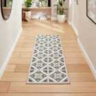 Victoria H1187 Grey/Yellow Washable Rug 61 x 120cm