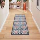 Victoria H1191 Grey/Orange Washable Rug 61 x 230cm