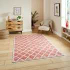 Coral H1063 Orange Modern Washable Rug 76 x 150cm