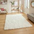 Polar Plush Ivory Soft Shaggy Rug 60 x 120cm